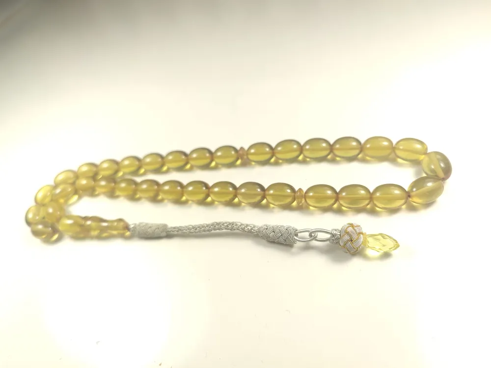 Darabacı Abdullah Usta Eseri̇ Trabzon Kazazi̇ye Püsküllü3 Kat Ci̇lalı Ateş Kehri̇bar küçük resim 2