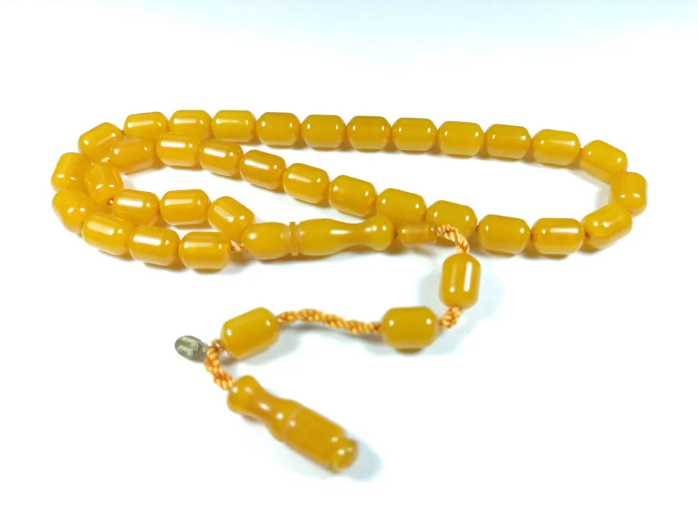 Junai̇d Hasan Usta İşi̇ İmzalı Mühürlü Sıkma Kehri̇bar küçük resim 2