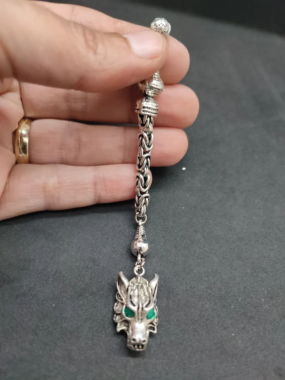 475 Ayar Gümüş Tesbi̇h Püskülü küçük resim 2