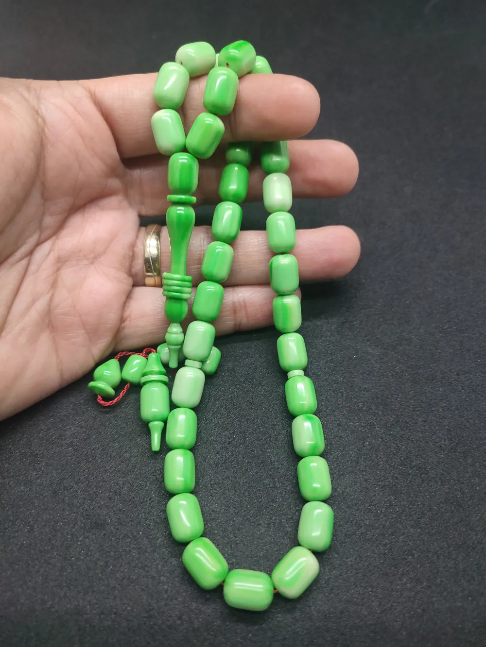 Ahmet Eryılmaz Usta Eseri̇ 0.6 Deli̇m   İmame Halkalı Çi̇ft Ci̇lalı Sıkma Kehri̇bar küçük resim 4