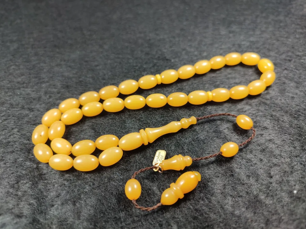 Furkan Gül Usta İşi̇ İmzalı Mühürlü  Sıkma Kehri̇bar küçük resim 3