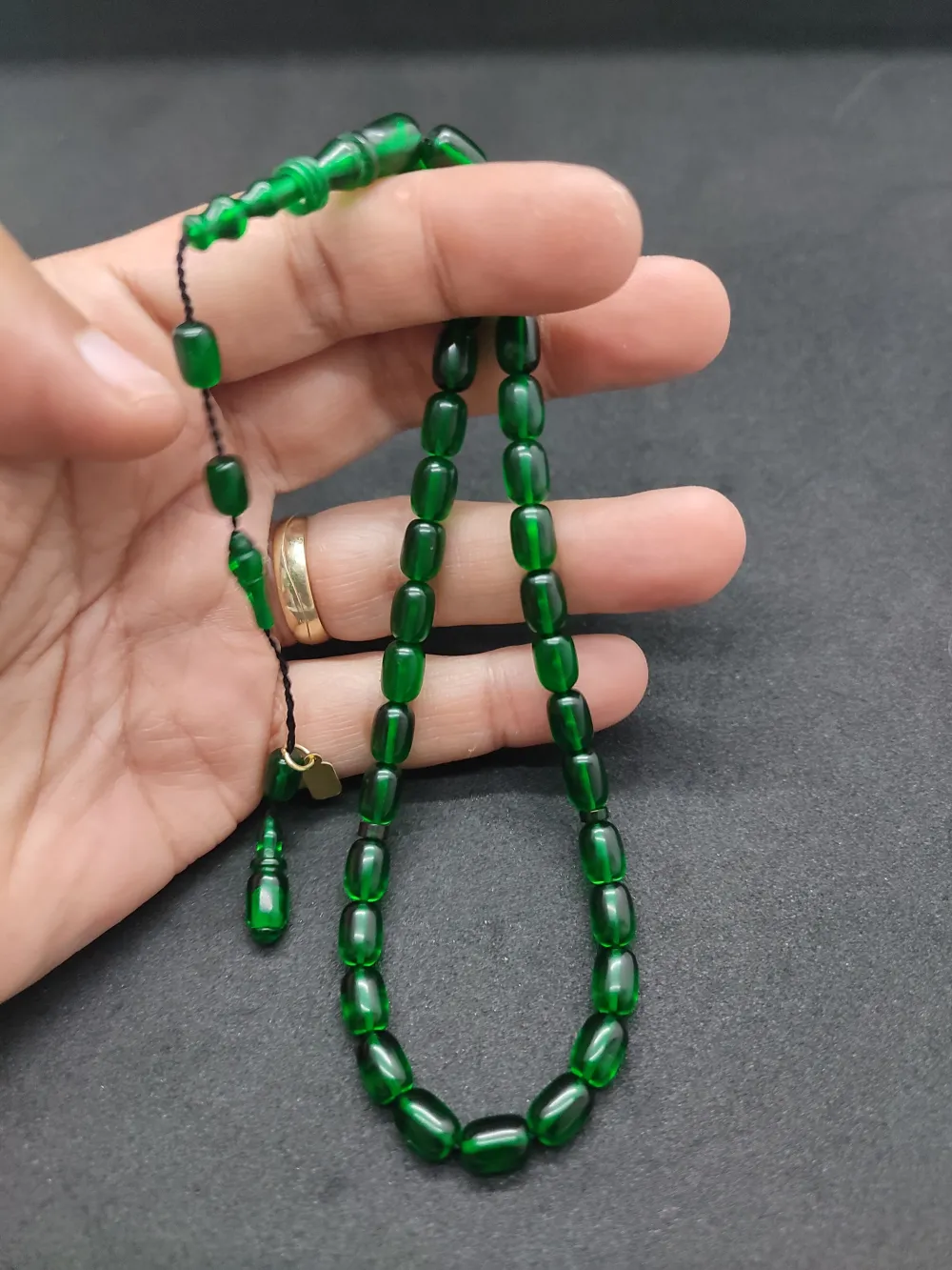 Furkan Gül Usta Eseri̇ El Boy İmame Halkalı Ateş-İ Kehri̇bar küçük resim 3