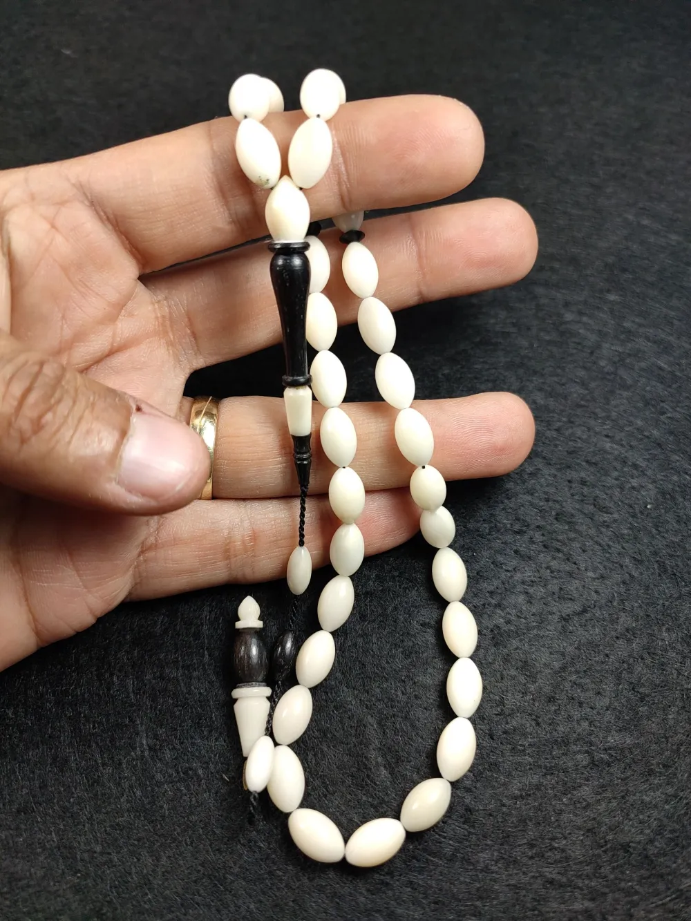 Mehmet Erbabacan Usta İşi̇ İmzalı Mühürlü Abanoz Ağacı Kombi̇nli̇ Narçıl küçük resim 4