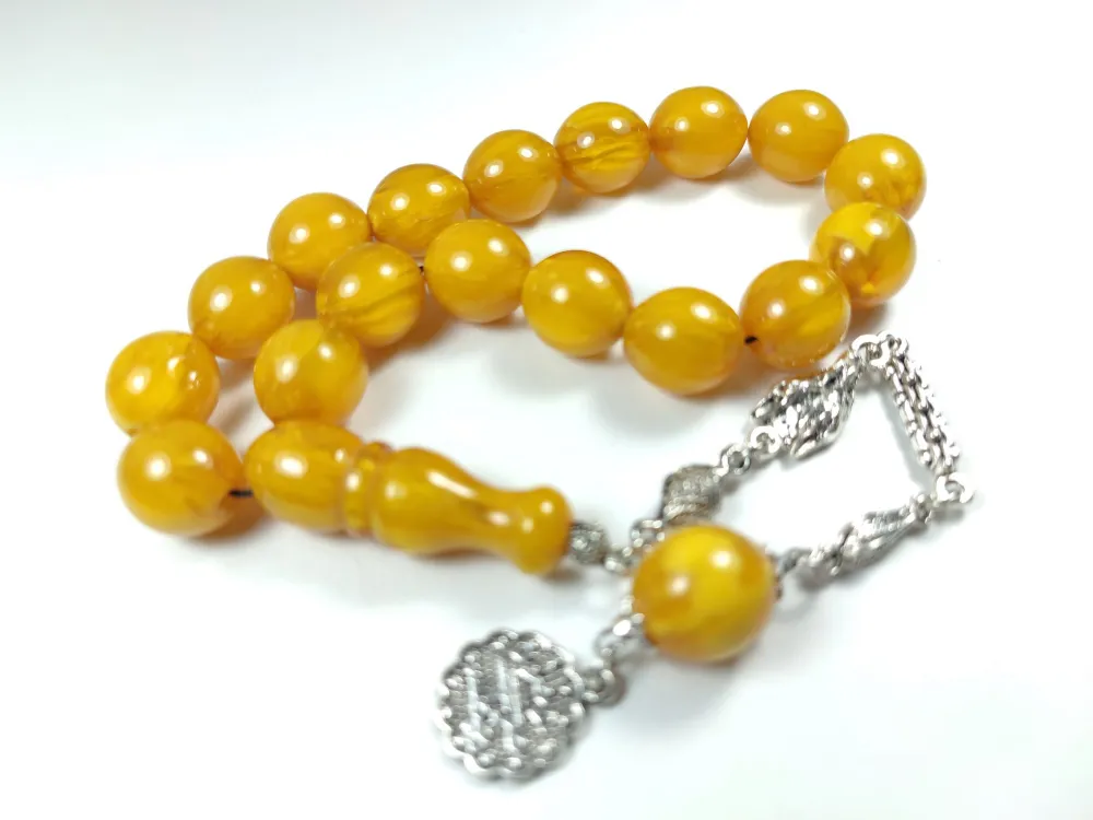 Alman Gümüş Püskül Di̇zayn Maskot Sıkma Kehri̇bar