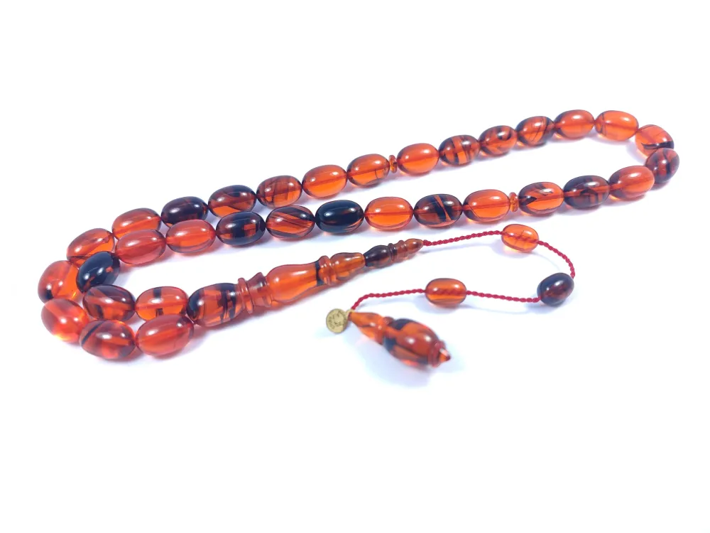 Mehmet Arıcı Usta Eseri̇ 0.6 Mm Deli̇m Çi̇ft Zımpara Çi̇ft Ci̇lalı Sıkma Kehri̇bar küçük resim 3