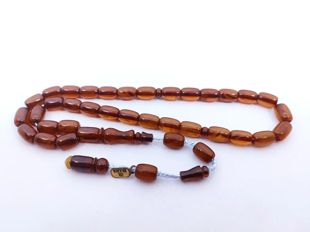 İsa Balkaya Eseri̇ Koni̇k Deli̇m(Eski̇ Usul) 12 Kat İpe Di̇zi̇li̇ Eski̇ Sıkma Kehri̇bar küçük resim 3