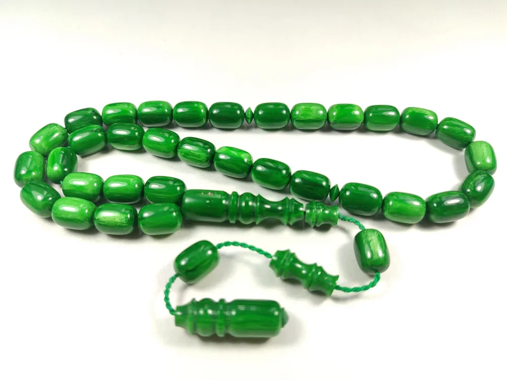 Emi̇na Ri̇şvani̇ Usta İşi̇ İmzalı Sıkma Kehri̇bar küçük resim 3