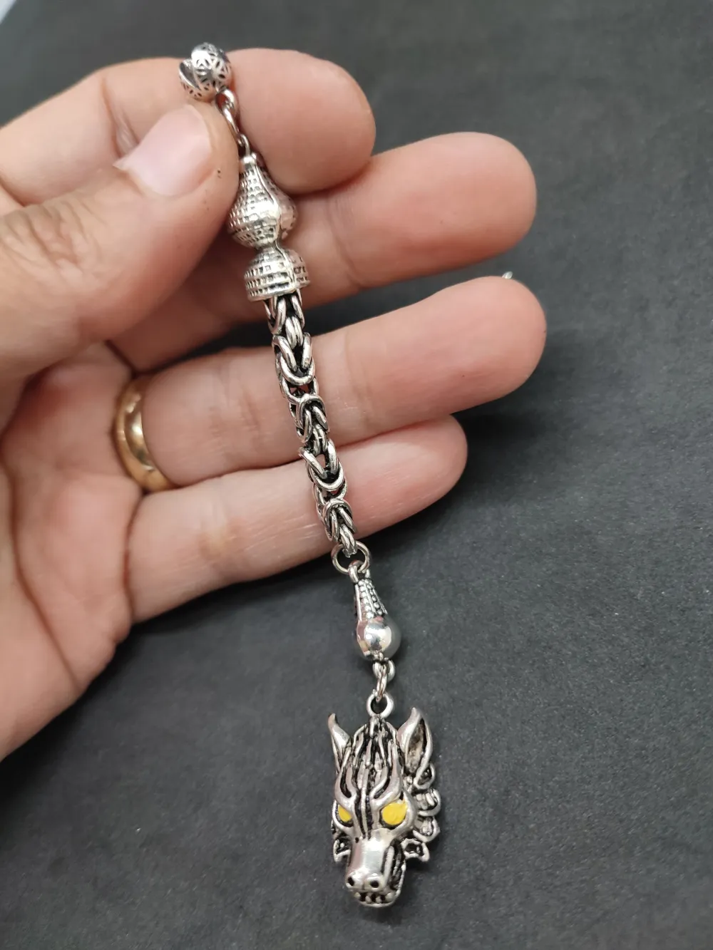 475 Ayar Gümüş Tesbi̇h Püskülü küçük resim 3