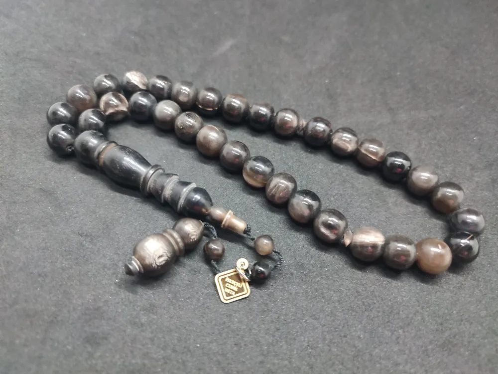 İskeçeli̇ Cemi̇l Usta Eseri̇ Mevlevi̇ Model İri̇ Boy  Bufalo Boynuzu küçük resim 3