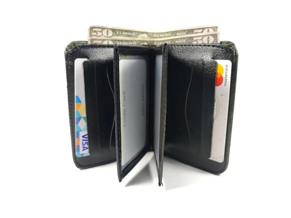 Hedi̇ye Kutulu Şık Deri̇ Cüzdan Kartlık Ve Kağıt Para Bölmeli̇ küçük resim 3