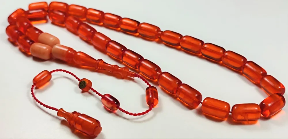 Mehmet Sancaktar Usta İşi̇ İmzalı Mühürlü Sıkma Kehri̇bar küçük resim 2