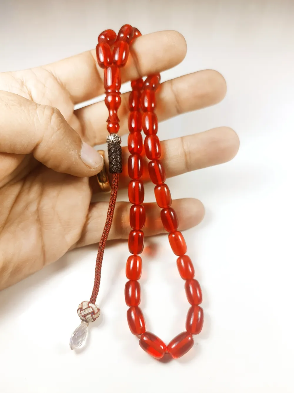 Darabacı Abdullah Usta Eseri̇ Trabzon Kazazi̇ye Püsküllü3 Kat Ci̇lalı Ateş Kehri̇bar küçük resim 5