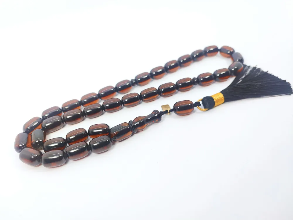 Ebu Zeyn Usta Eseri̇ İmzalı İri̇ Boy Sıkma Kehri̇bar