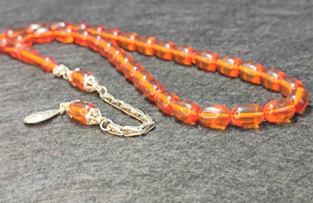 Usta İşçi̇li̇kli̇ Özel Di̇zayn Blok Zar Kehri̇bar küçük resim 2