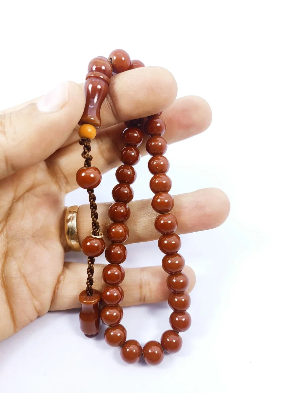 Muhammed Dabbas Usta Eseri̇ Osmanlıya En Yakın Bi̇lek Boy Sıkma Kehri̇bar küçük resim 5