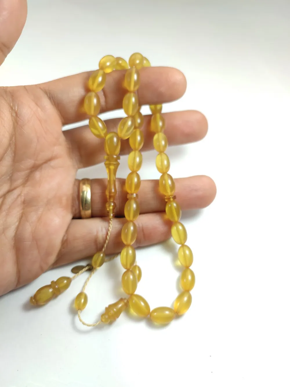 Ayhan Turan Usta İşi̇ İmzalı Mühürlü Sıkma Kehri̇bar küçük resim 5