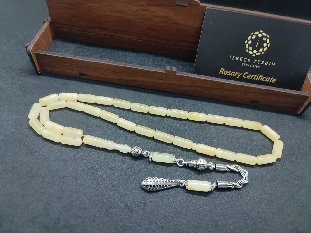 Ahşap Kutulu  Gümüş Püsküllü 14.08 Gr. Rus Kali̇ngrad Kaya Damla küçük resim 3