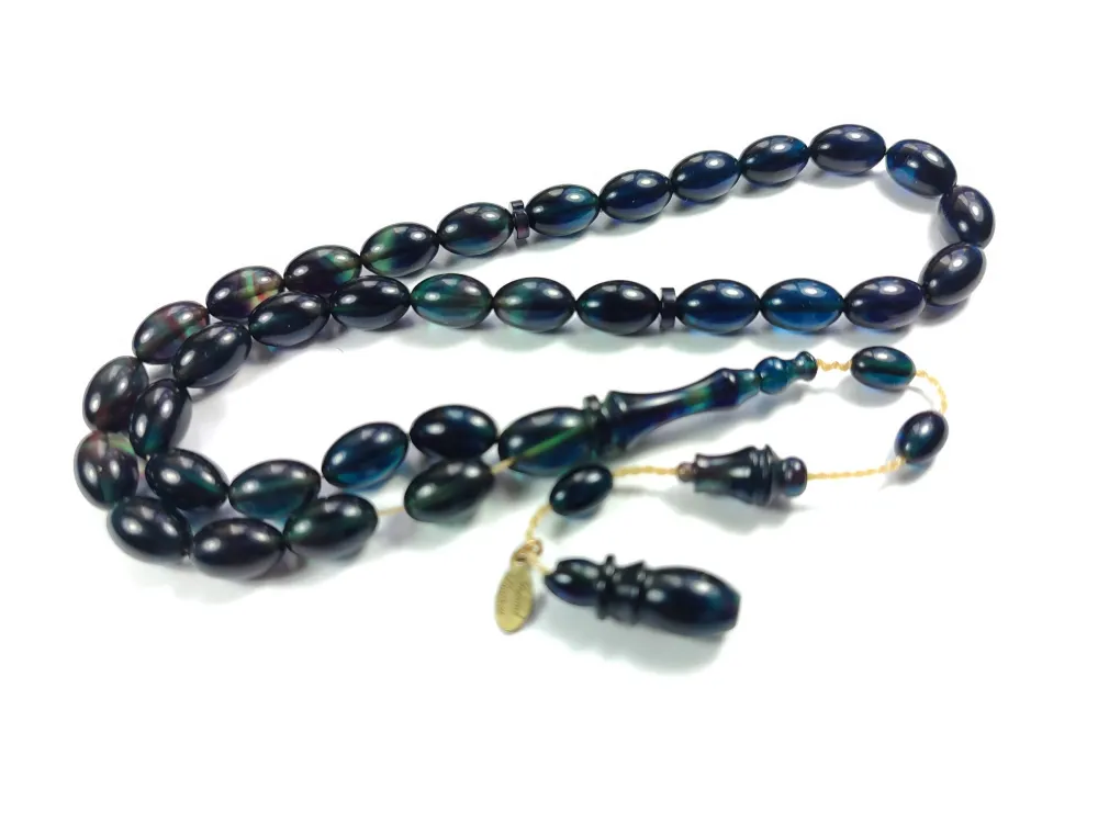 Junai̇d Hasan Usta İşi̇ İmzalı Sıkma Kehri̇bar küçük resim 3