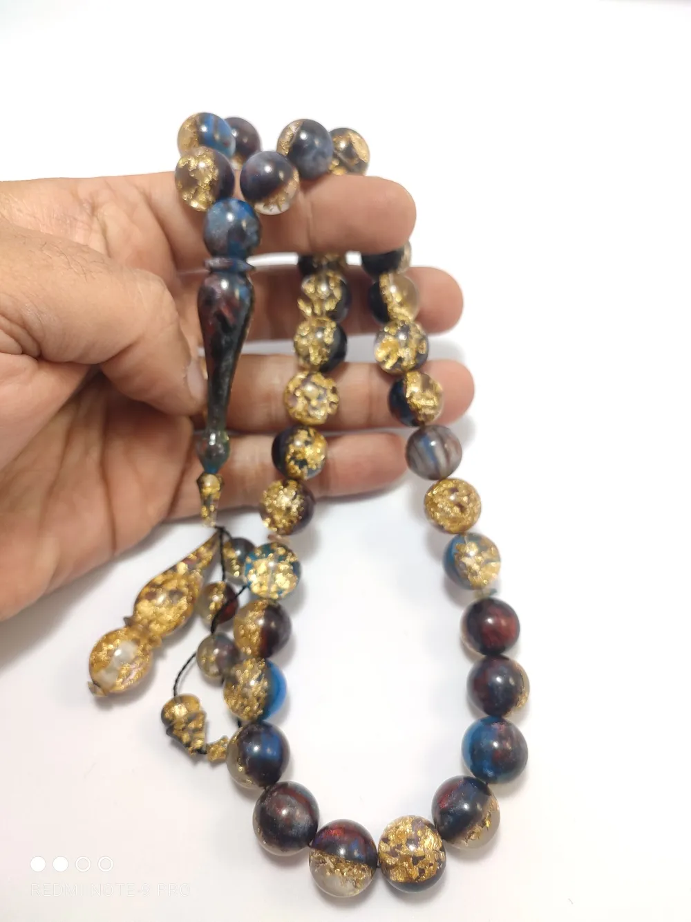 Abdullah Günay Usta İşi̇ Kolleksi̇yonluk Altın Parçacıklı  Space Stone (Uzay Taşı) küçük resim 4