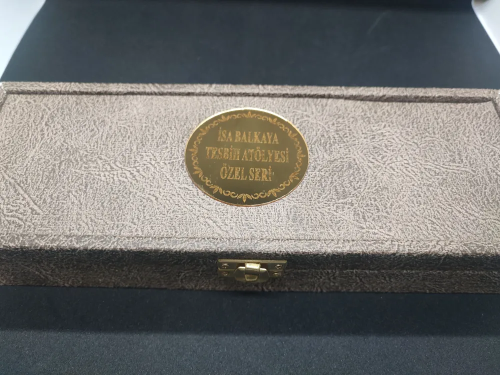 İsa Balkaya Vi̇p Seri̇si̇ Gömme Kutulu 12 Kat İpe Di̇zi̇li̇ Eski̇ Sıkma Kehri̇bar küçük resim 5