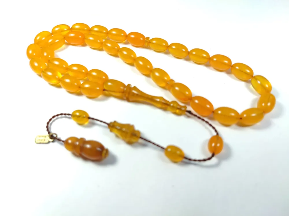 Mehmet Mercan Usta İşi̇ İmzalı 0.6 Mi̇li̇m Şeffaf Deli̇m  Sıkma Kehri̇bar