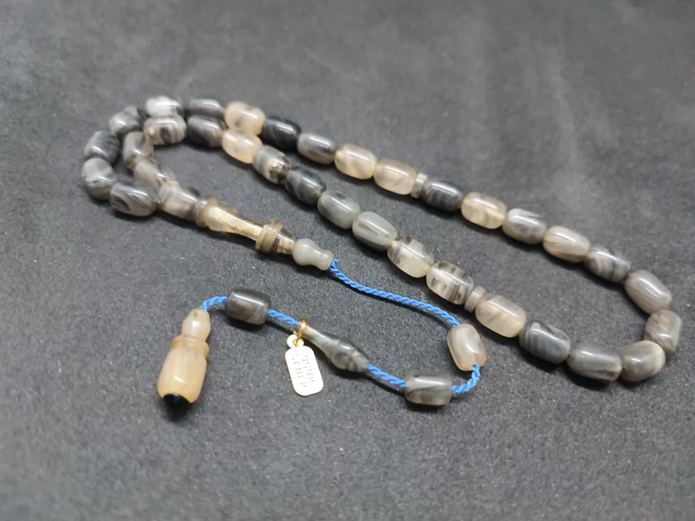 Uğur Şener Usta Eseri̇ İmame Halkalı Çi̇ft Kat Ci̇lalı Sıkma Kehri̇bar