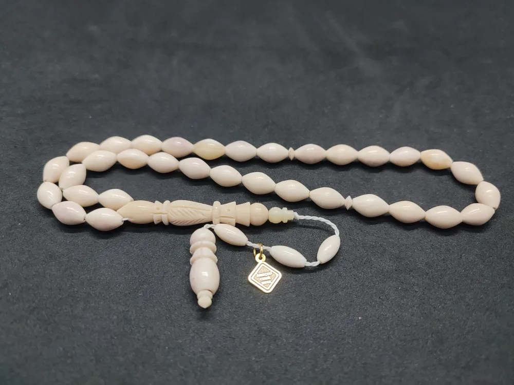 İskeçeli̇ Cemi̇l Usta Eseri̇ İmame Hi̇tame Kalem İşçi̇li̇kli̇ Naturel Bali̇na Kemi̇ği̇ küçük resim 2