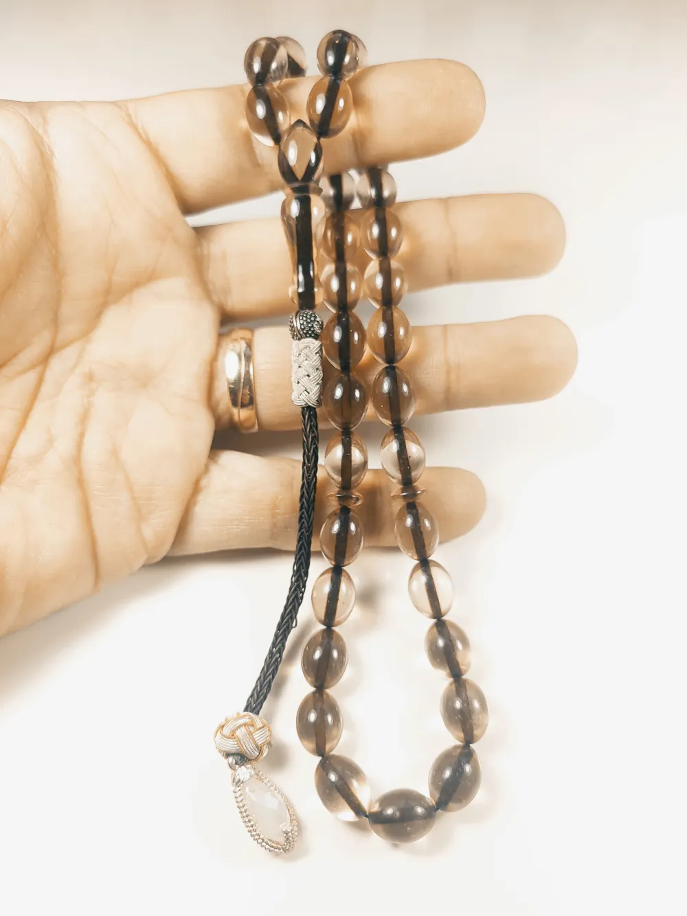 Darabacı Abdullah Usta Eseri̇ Trabzon Kazazi̇ye Püsküllü3 Kat Ci̇lalı Ateş Kehri̇bar küçük resim 4