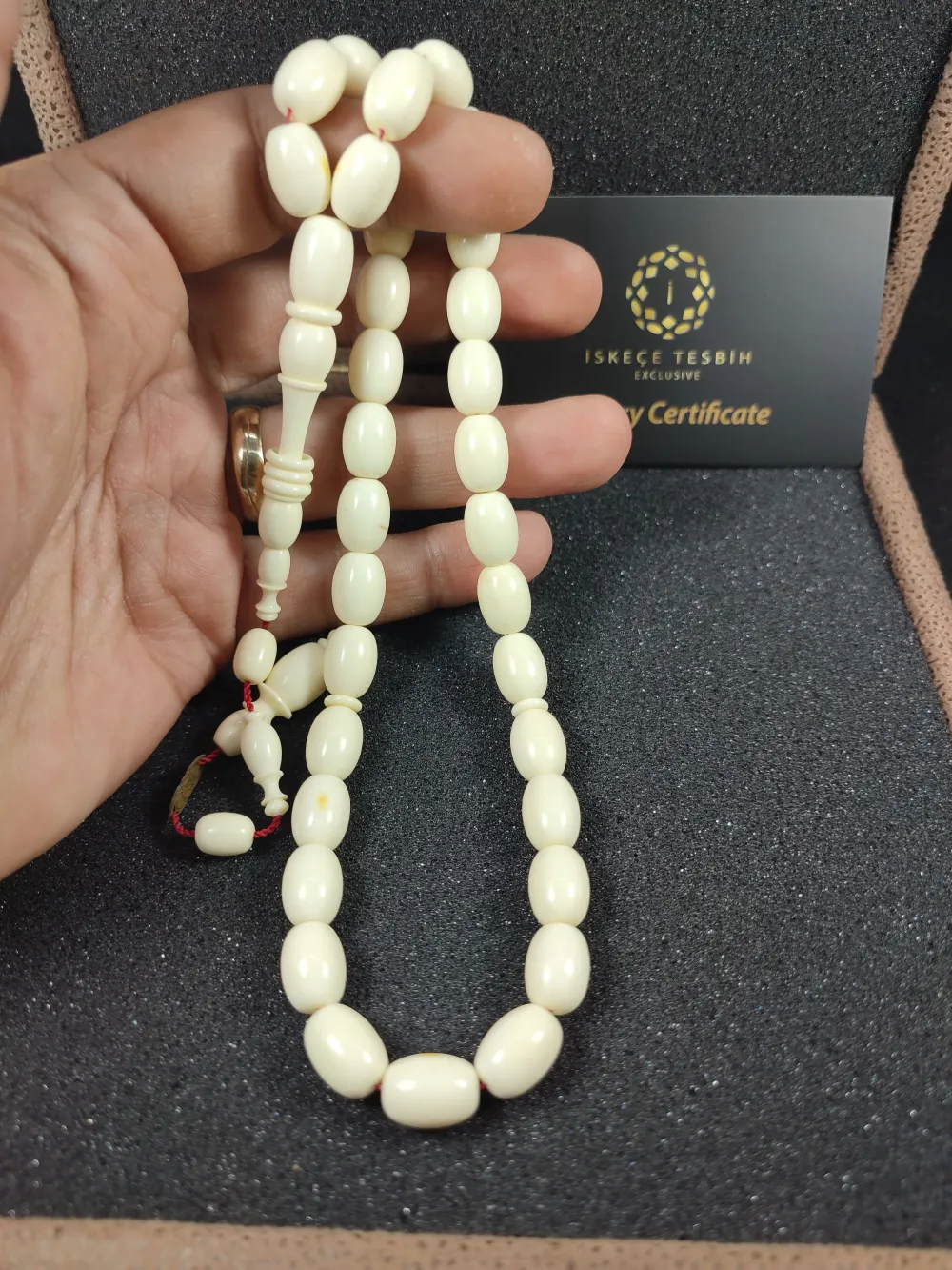 Bedri̇ Ala Usta Eseri̇ 26.73 Gr. İmzalı Halkalı Pati̇nli̇ Mahjong (Eski̇ Oyun Taşı) küçük resim 4