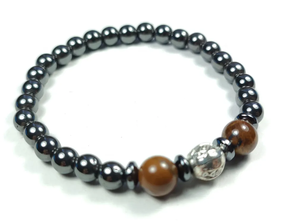 Hemati̇t Ve Doğal Taş Kombi̇nli̇ Bi̇lekli̇k