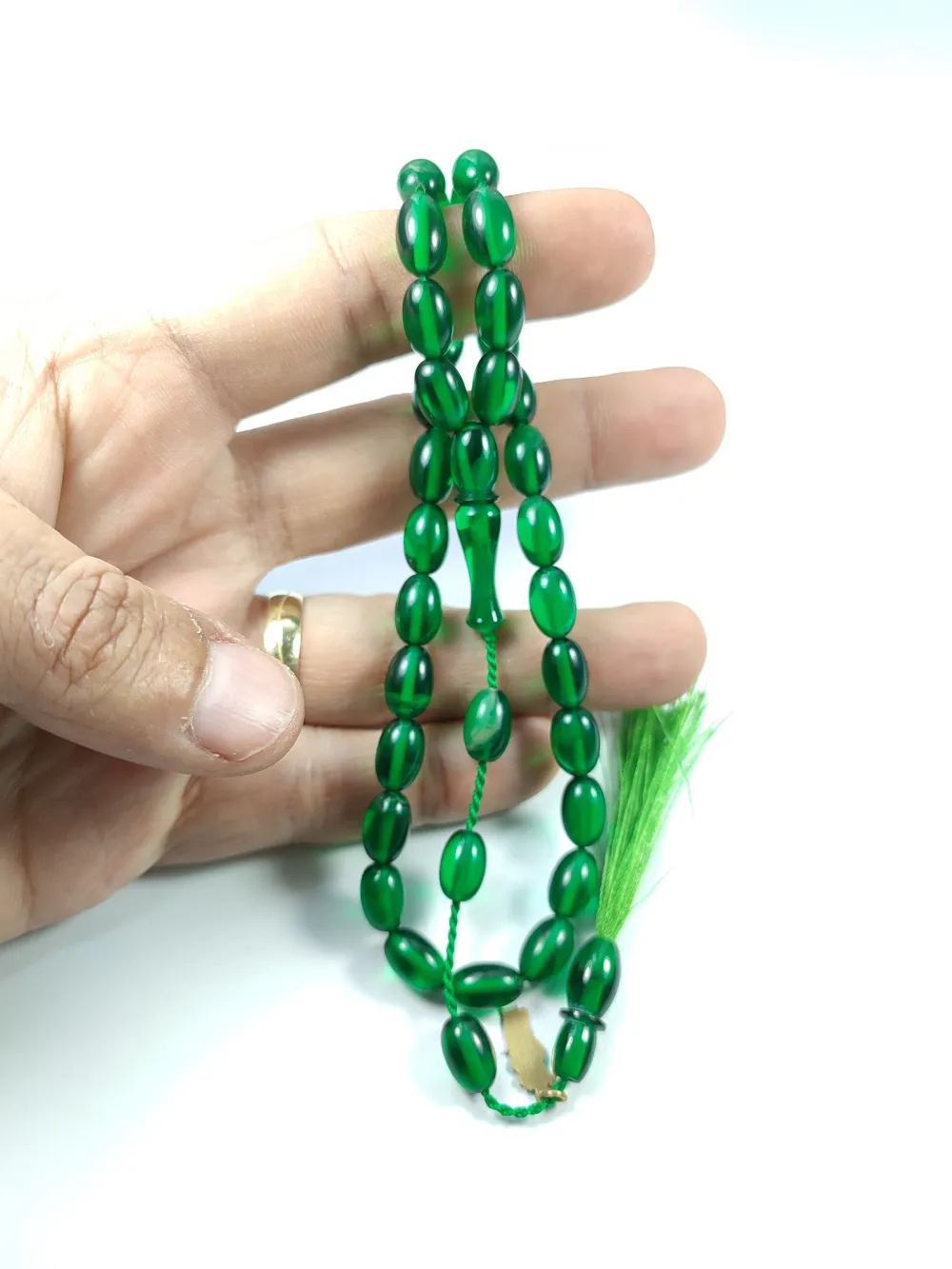 Ebu Zeyn Usta İşi̇ İmzalı Mühürlü Sıkma Kehri̇bar küçük resim 4