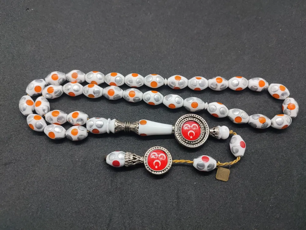 İskeçeli̇ Cemi̇l Usta Eseri̇ Gümüş Nakkaşlı Mi̇neli̇ Deve Kemi̇ği̇ küçük resim 3