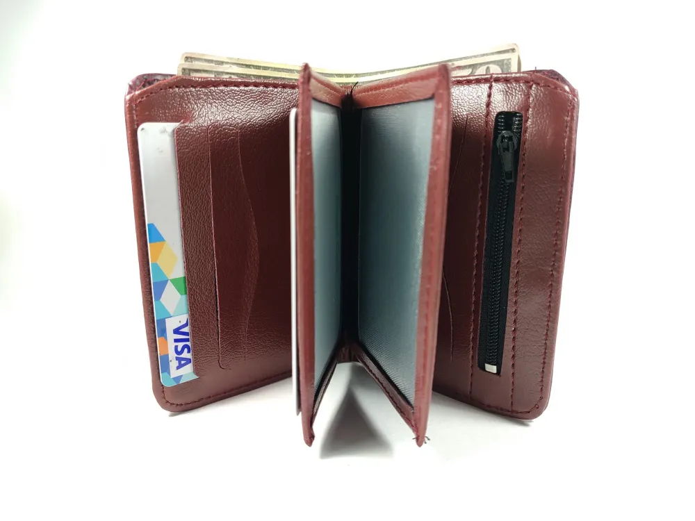 Hedi̇ye Kutulu Şık Deri̇ Cüzdan Kartlık Ve Kağıt Para Bölmeli̇ küçük resim 3