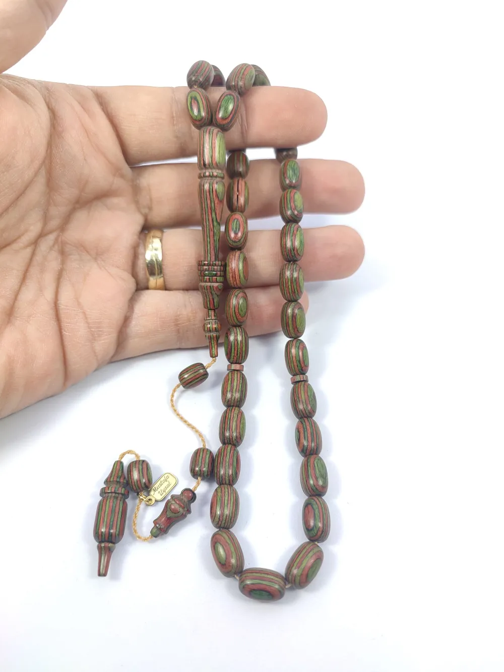 Hali̇l Hi̇lmi̇ Usta İşi̇ İmzalı Halkalı Nadi̇r Tür Nadi̇r Renk Doğal Kafur Ağacı küçük resim 5