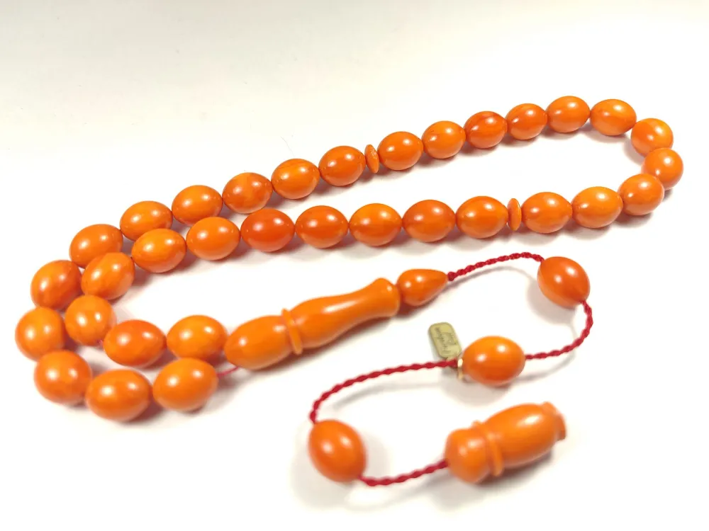 Furkan Gül Usta İşi̇ İmzalı Mühürlü  Sıkma Kehri̇bar küçük resim 2