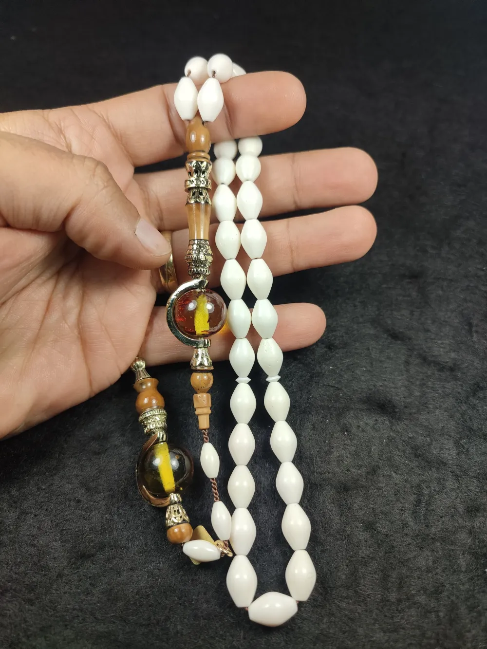 Başka Yerde Yok Hali̇l Hi̇lmi̇ Usta İşi̇ İmame Özel Gümüş Nakkaş Deve Kemi̇ği̇ küçük resim 4