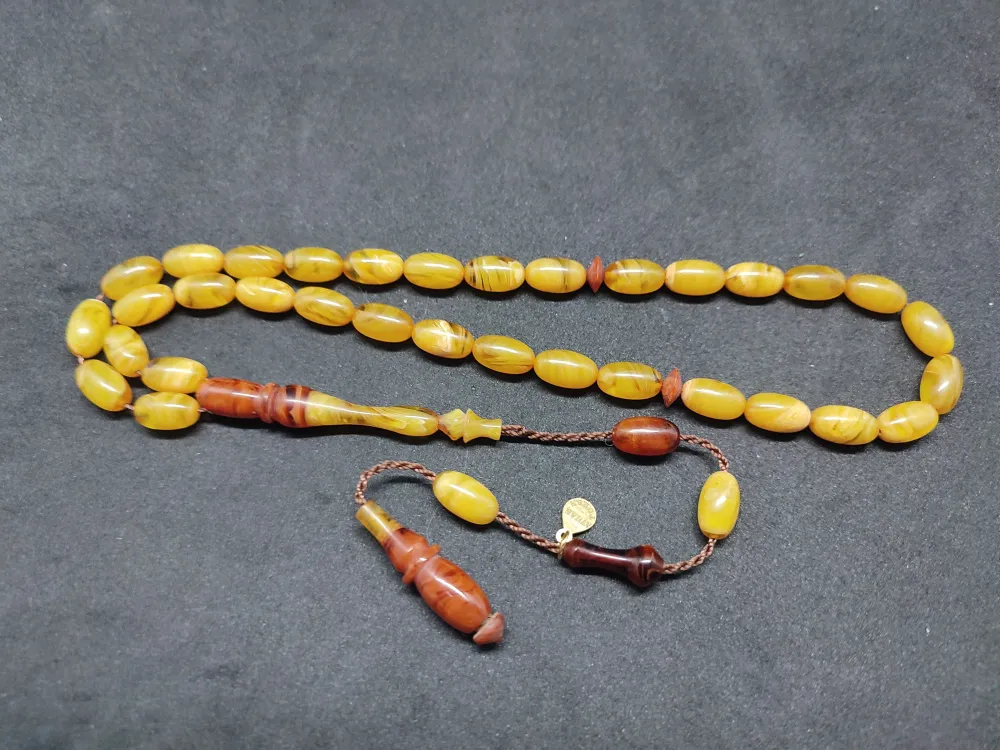 Ayhan Turan Usta Eseri̇ Ful Hare Ful Damar Eski̇ 0.6 Mm Deli̇m Sıkma Kehri̇bar küçük resim 3