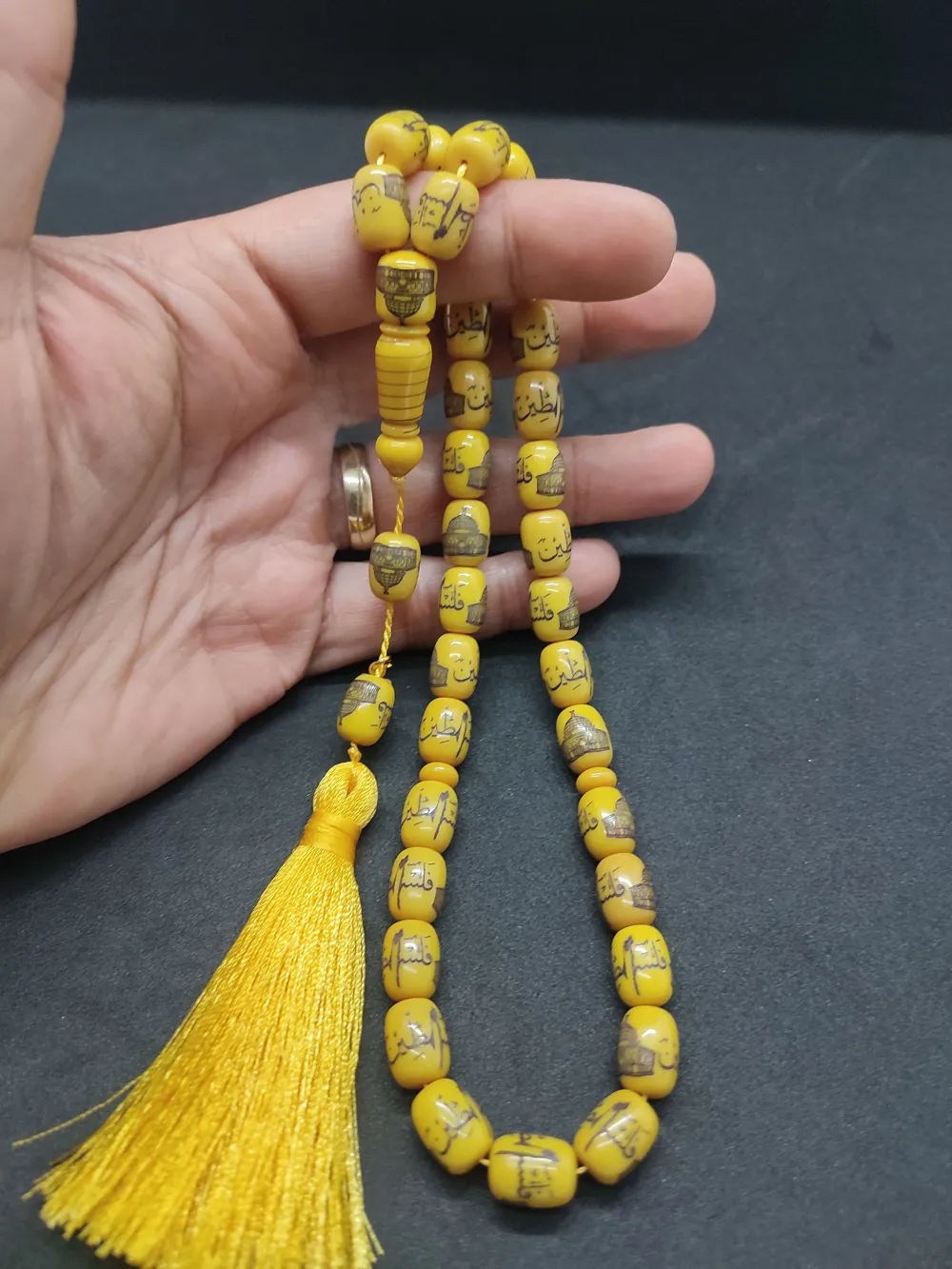 Zeyn Usta Eseri̇ Kabe Ve Kudüs Kalemkar İşçi̇li̇kli̇ Sıkma Kehri̇bar küçük resim 5