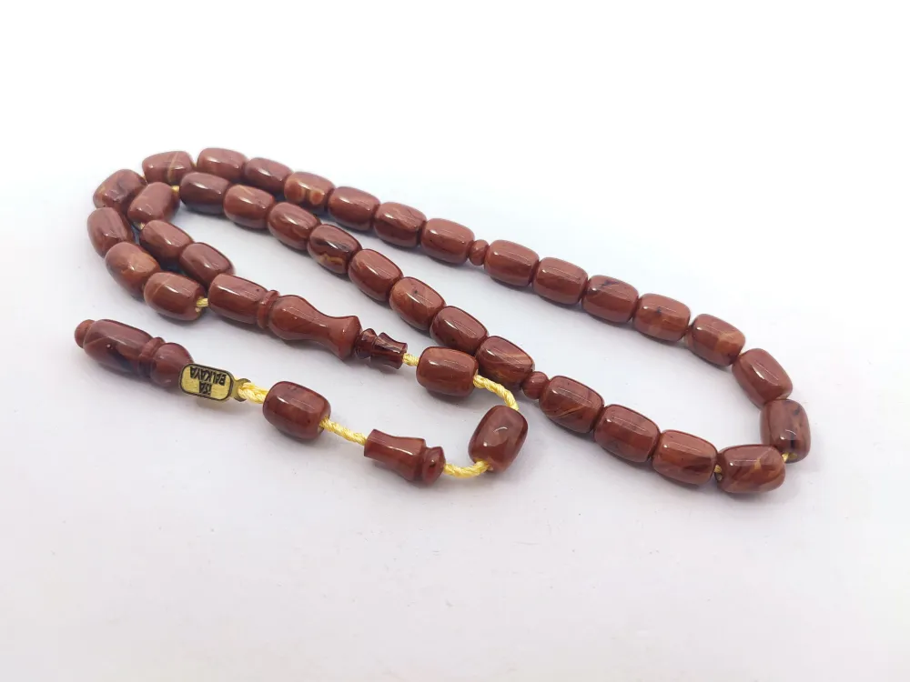 İsa Balkaya Eseri̇ Koni̇k Deli̇m(Eski̇ Usul) 12 Kat İpe Di̇zi̇li̇ Eski̇ Sıkma Kehri̇bar küçük resim 2