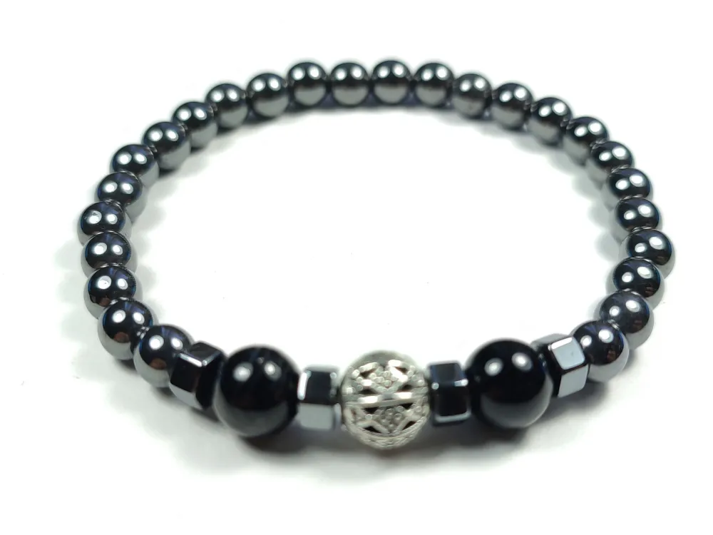 Hemati̇t Ve Doğal Taş Kombi̇nli̇ Bi̇lekli̇k