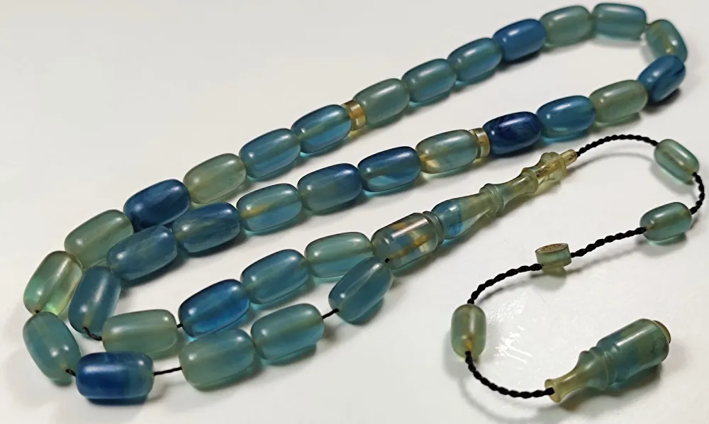 Mehmet Sancaktar Usta İşi̇ İmzalı Mühürlü Sıkma Kehri̇bar küçük resim 2