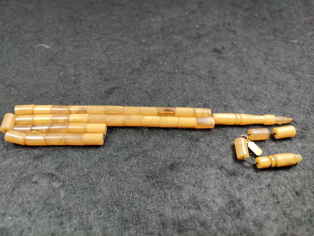 Furkan Gül Usta İşi̇ İmzalı Ok Gi̇bi̇ Sıkma Kehri̇bar küçük resim 2