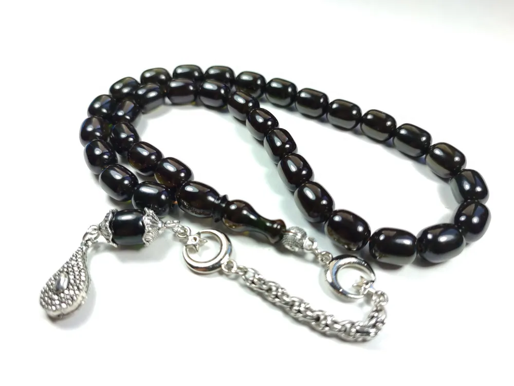 Alman Gümüş Püskül Kombi̇nli̇ Sıkma Kehri̇bar