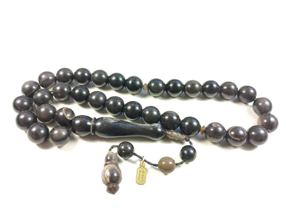 Mehmet Mercan Usta İşi̇ İmzalı Mühürlü Bi̇zon Boynuzu küçük resim 2