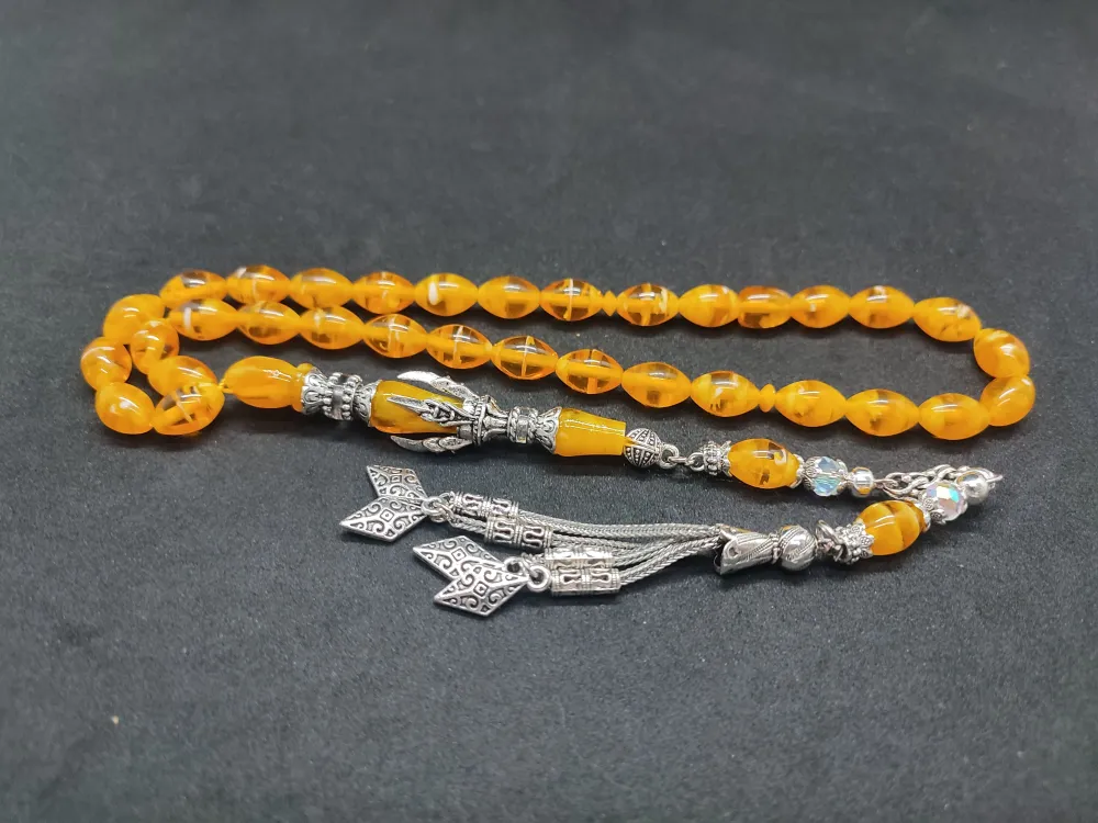 Zeyn Usta Eseri̇ Gümüş Nakkaş İmame Pençe Model Sıkma Kehri̇bar küçük resim 3