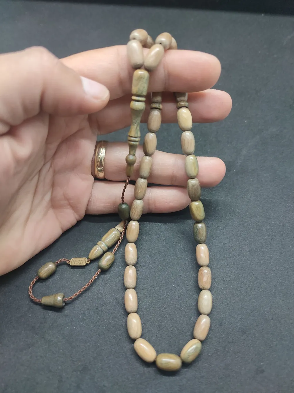 İsmai̇l Erol Usta İşi̇ İmzalı Halkalı İmame Mi̇s Kokulu Pelesenk Ağacı küçük resim 4