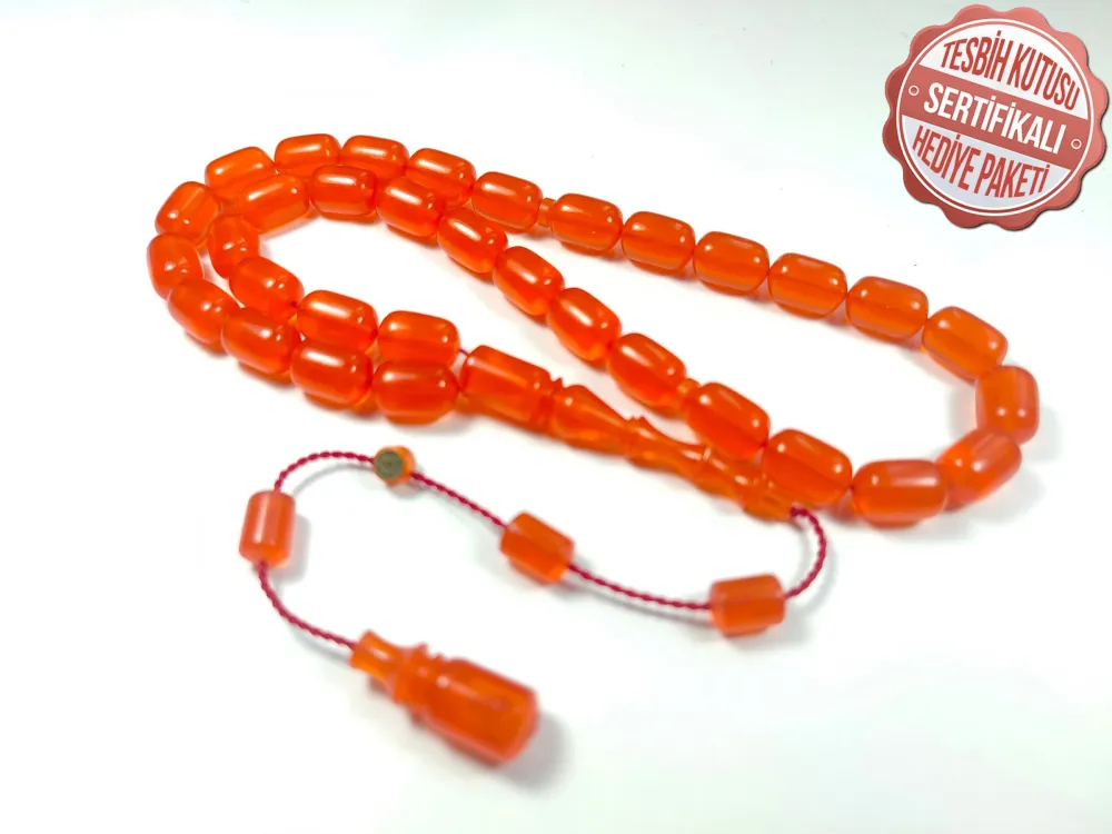 Bünyami̇n Barlak Usta İşi̇ İmzalı Mühürlü 0.6 Mm Alman Zar  Kehri̇bar