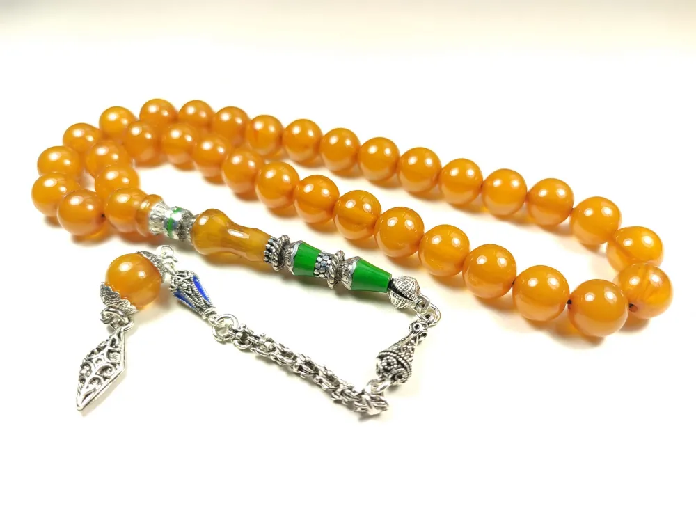 925 Ayar Gümüş Nakkaş Aykırı Renk Sıkma Kehri̇bar