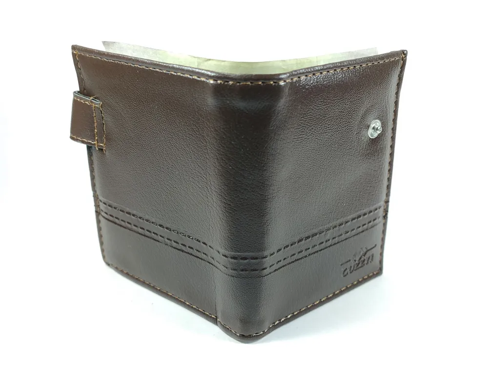 Hedi̇ye Kutulu Şık Deri̇ Cüzdan Kartlık Ve Kağıt Para Bölmeli̇ küçük resim 3