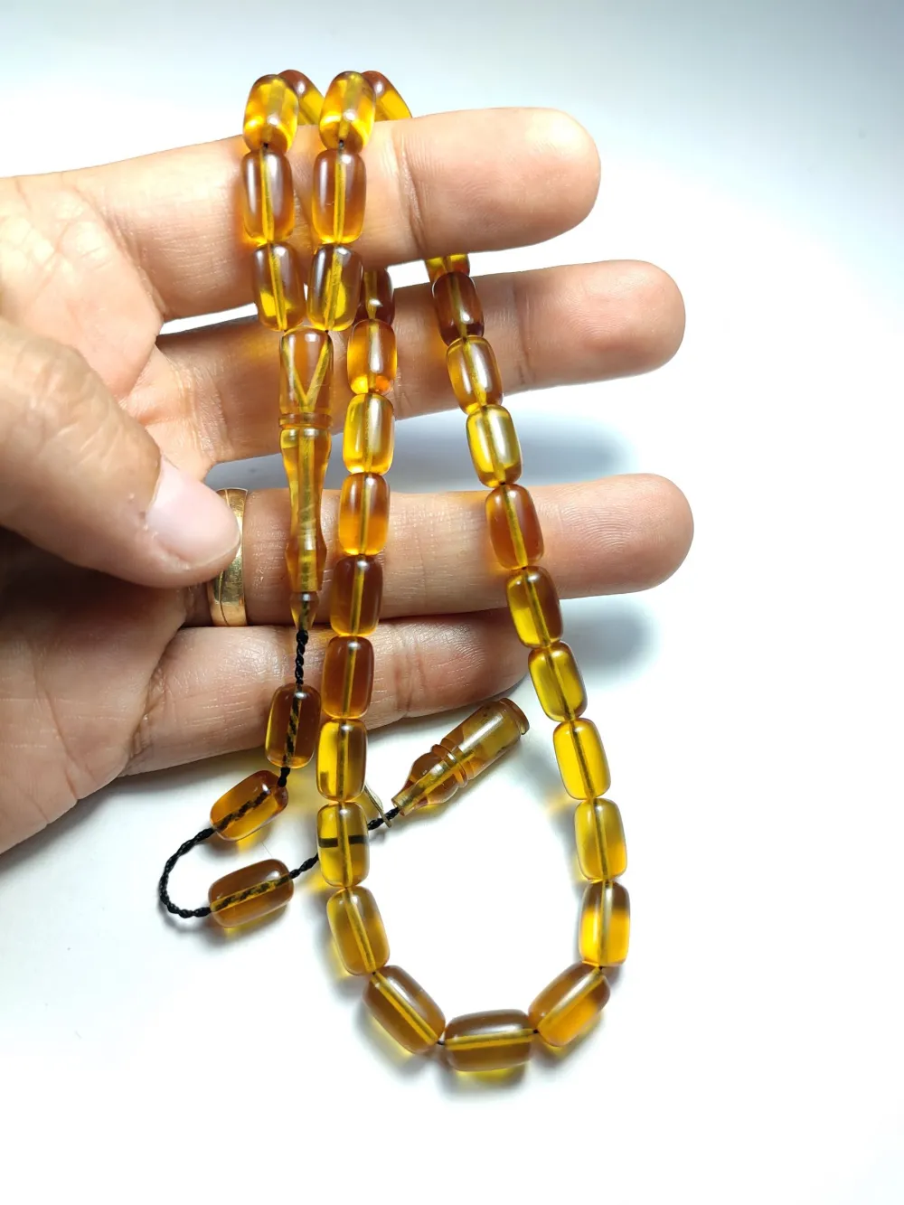 Muhammed Taci̇r Usta İşi̇ İmzalı Mühürlü Zar Kehri̇bar küçük resim 4